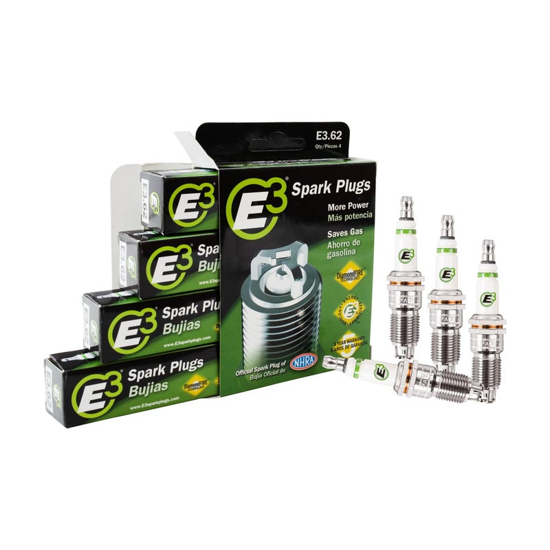 E3 Spark Plugs E3.62 Premium Automotive Spark Plug with DiamondFIRE Technology, 14mm Thread Diameter, 0.708â€ Reach, Taper Seat, Resistor, Pack of 1 - Image 3